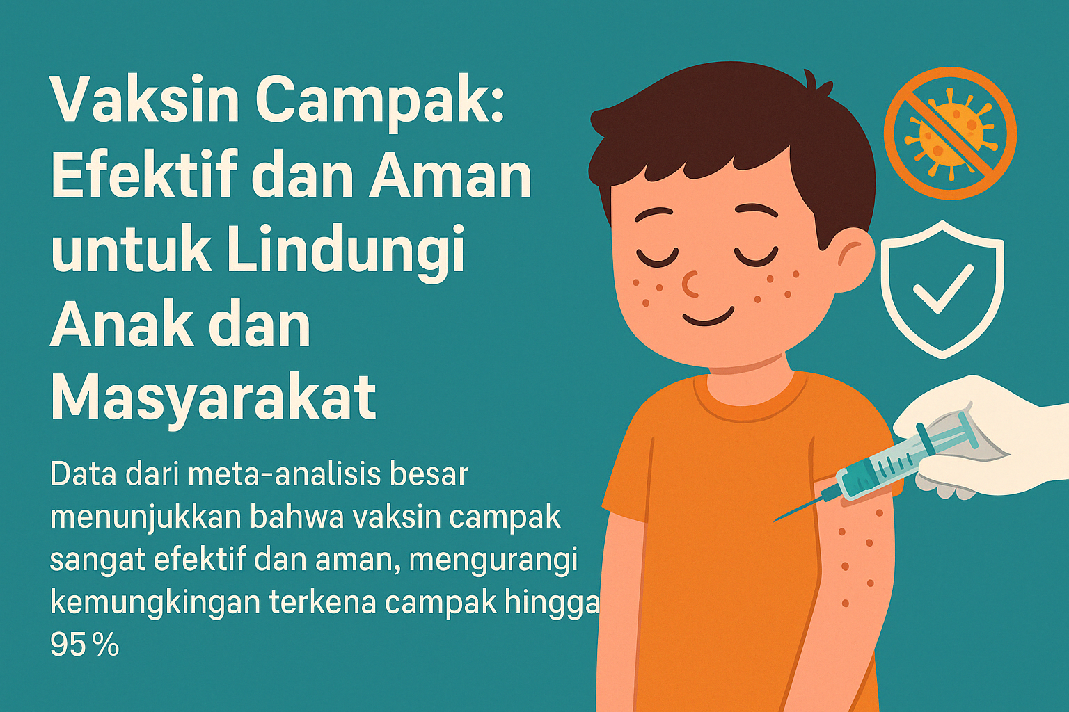 Pencegahan Campak Lebih Penting