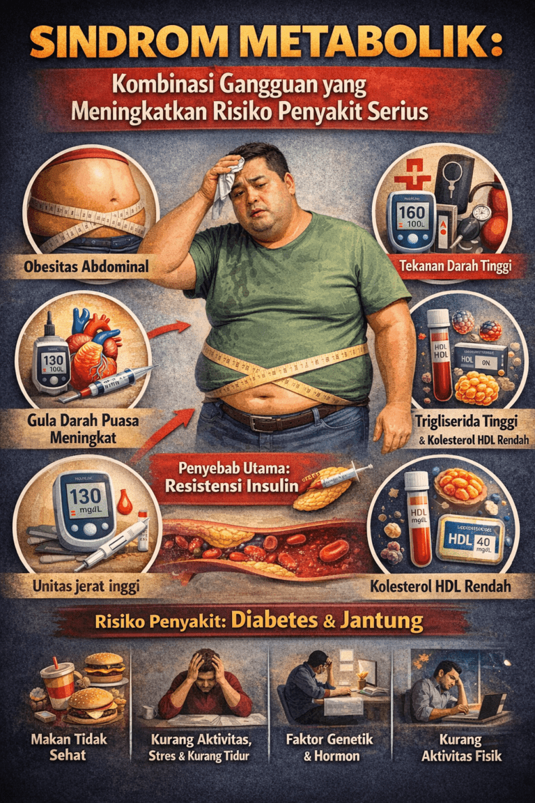 Sindrom Metabolik: 5 Kombinasi Gangguan yang Meningkatkan Risiko Penyakit Serius