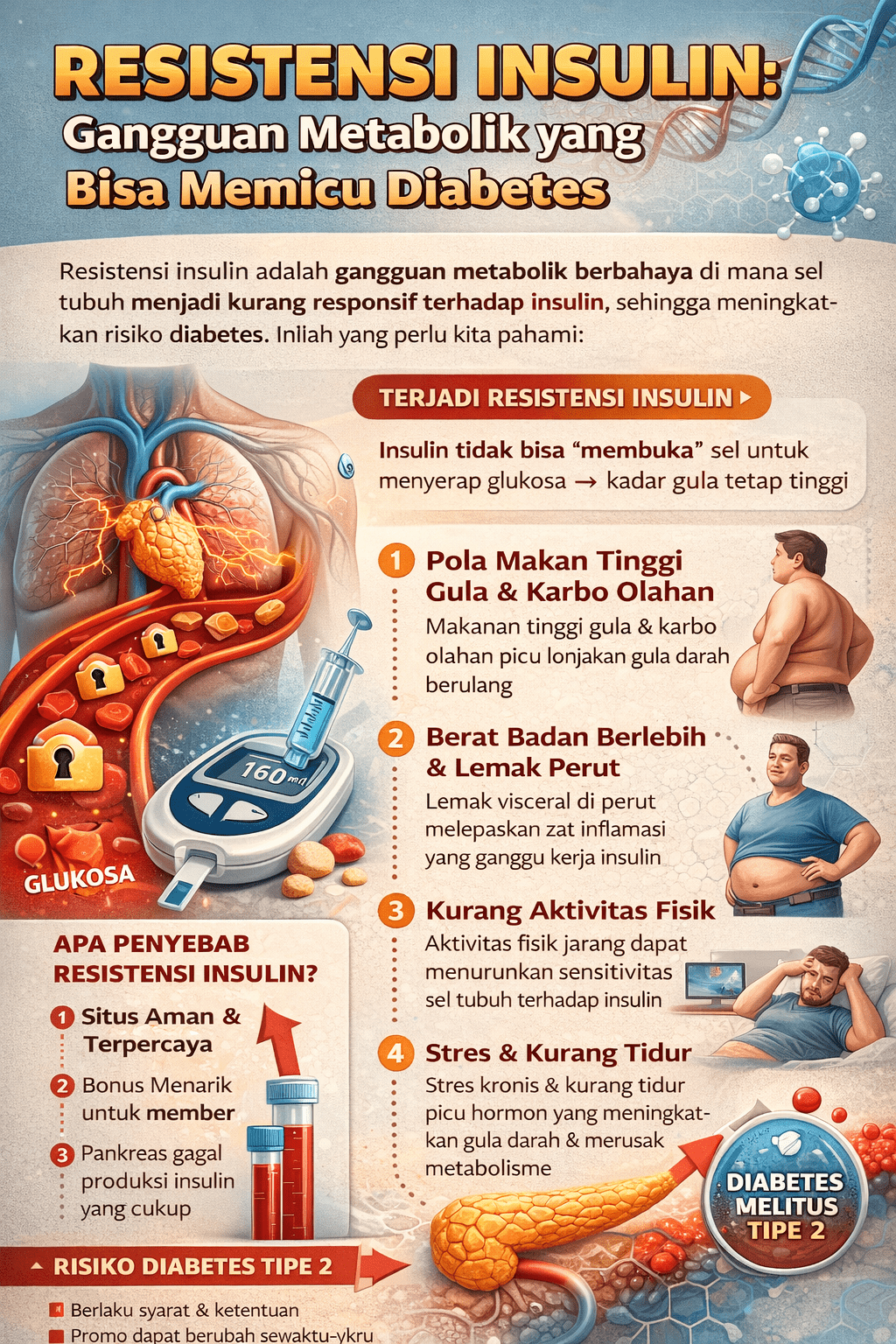 Resistensi Insulin: 5 Gangguan Metabolik yang Bisa Memicu Diabetes