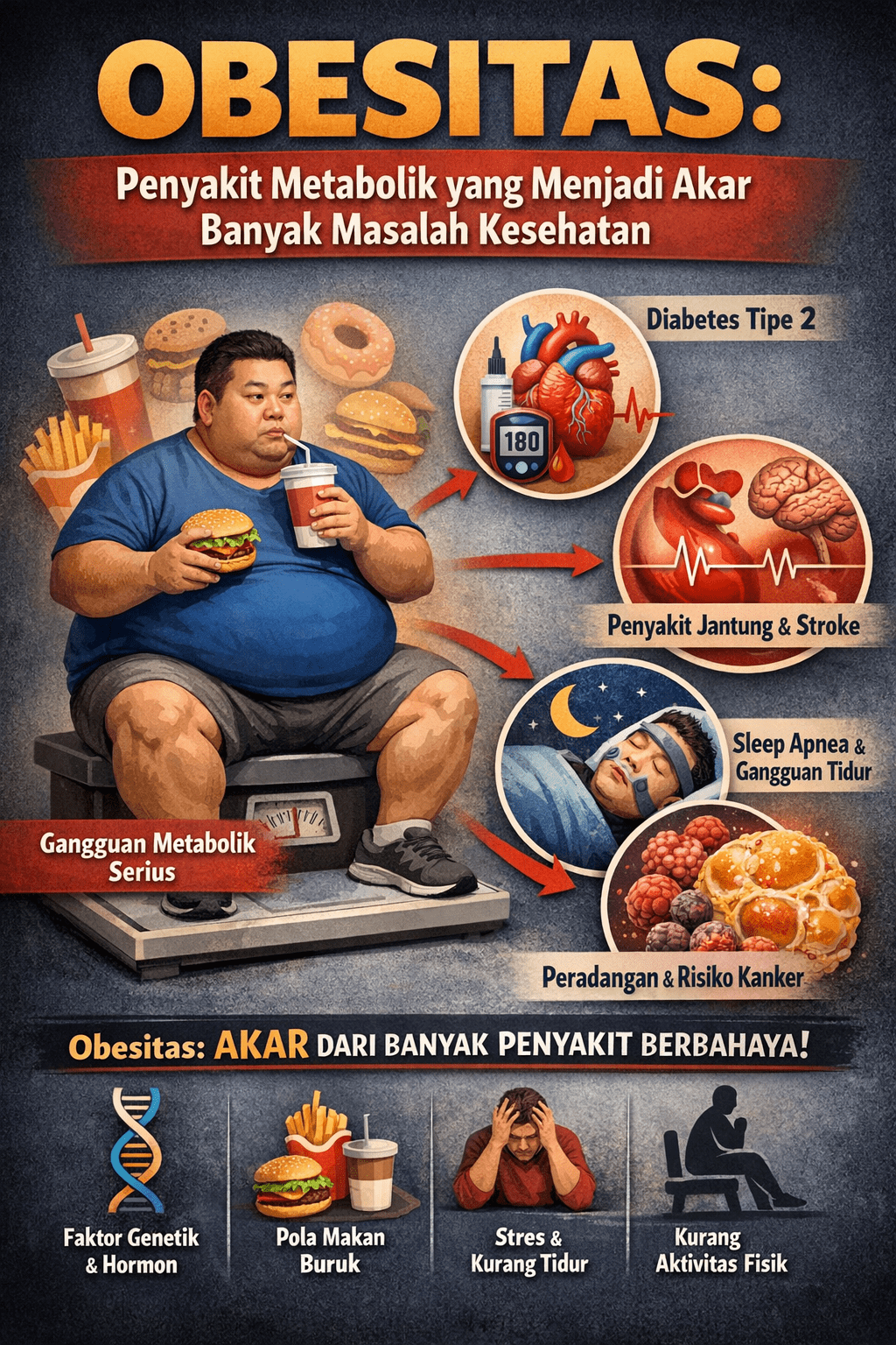 Obesitas: Penyakit Metabolik yang Menjadi Akar Banyak Masalah Kesehatan di tahun 2026