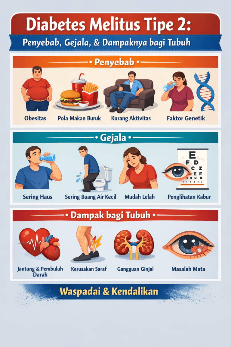 Diabetes Melitus Tipe 2 Penyebab, Gejala, dan Dampaknya bagi Tubuh
