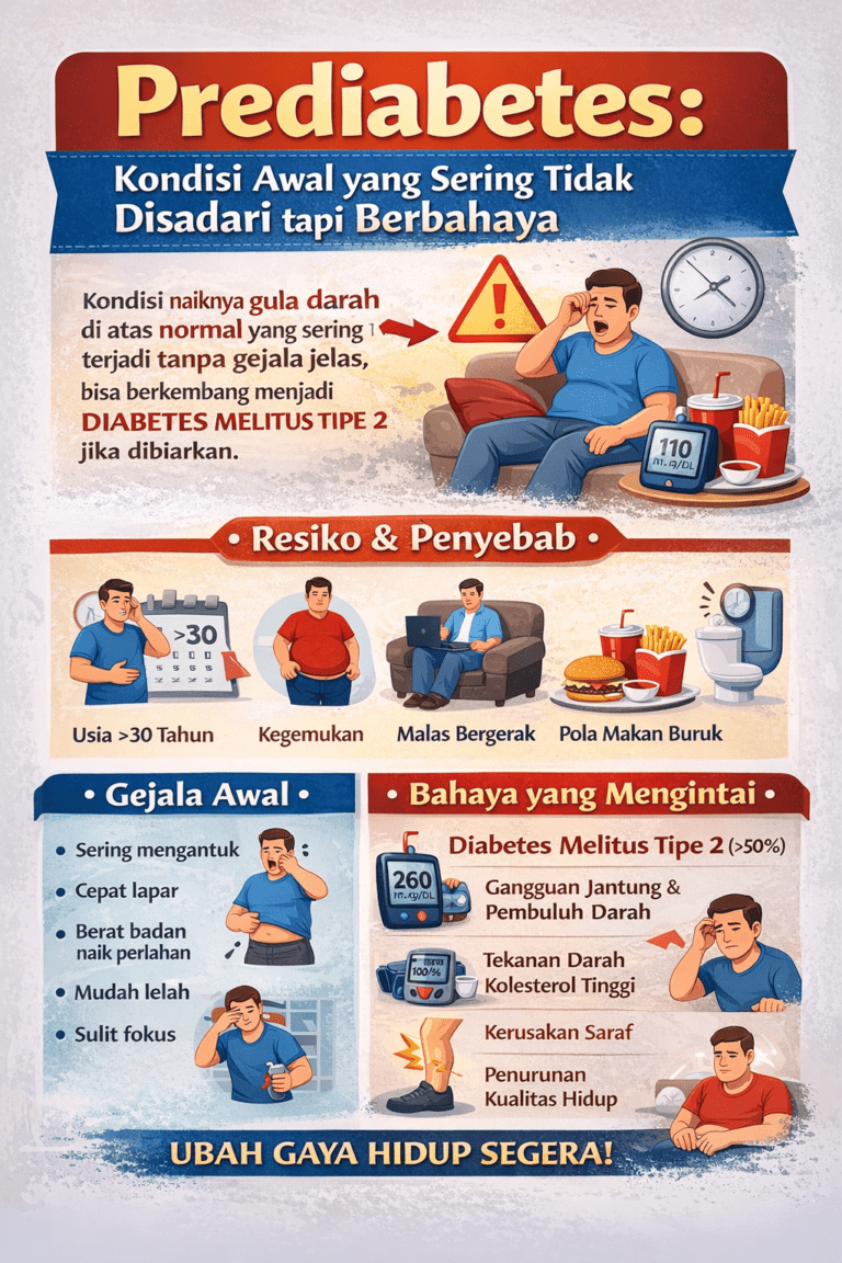 Prediabetes Kondisi Awal yang Sering Tidak Disadari tapi Berbahaya