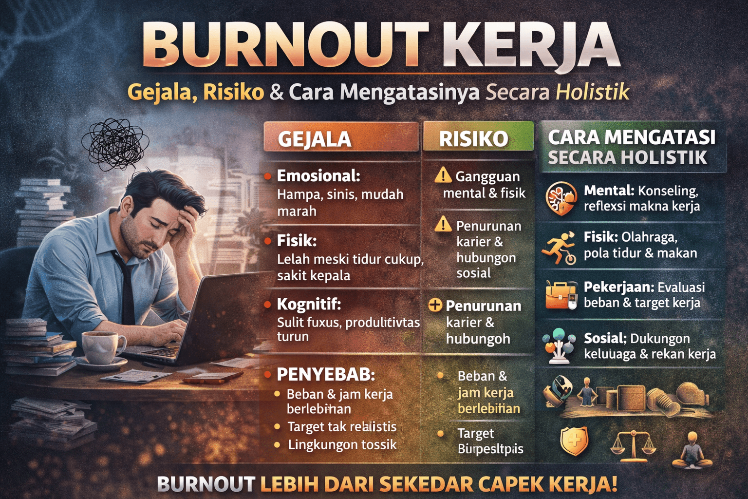 Burnout Kerja di tahun 2026: Gejala, Risiko, dan Cara Mengatasinya Secara Holistik