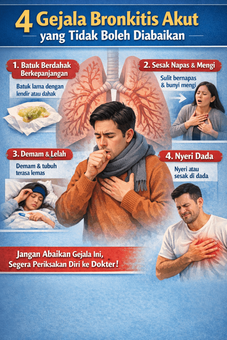 4 Gejala Bronkitis Akut yang Tidak Boleh Diabaikan