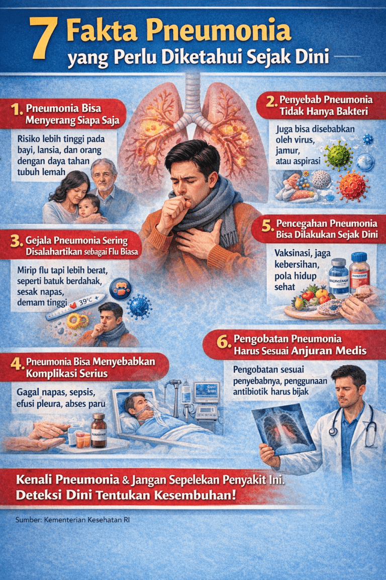 7 Fakta Pneumonia yang Perlu Diketahui Sejak Dini
