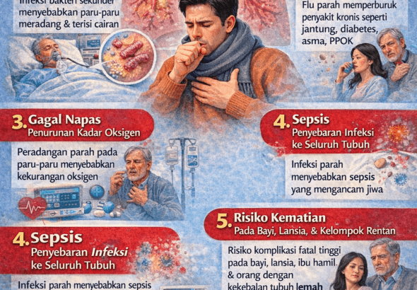 5 Risiko Influenza Berat yang Bisa Memicu Komplikasi