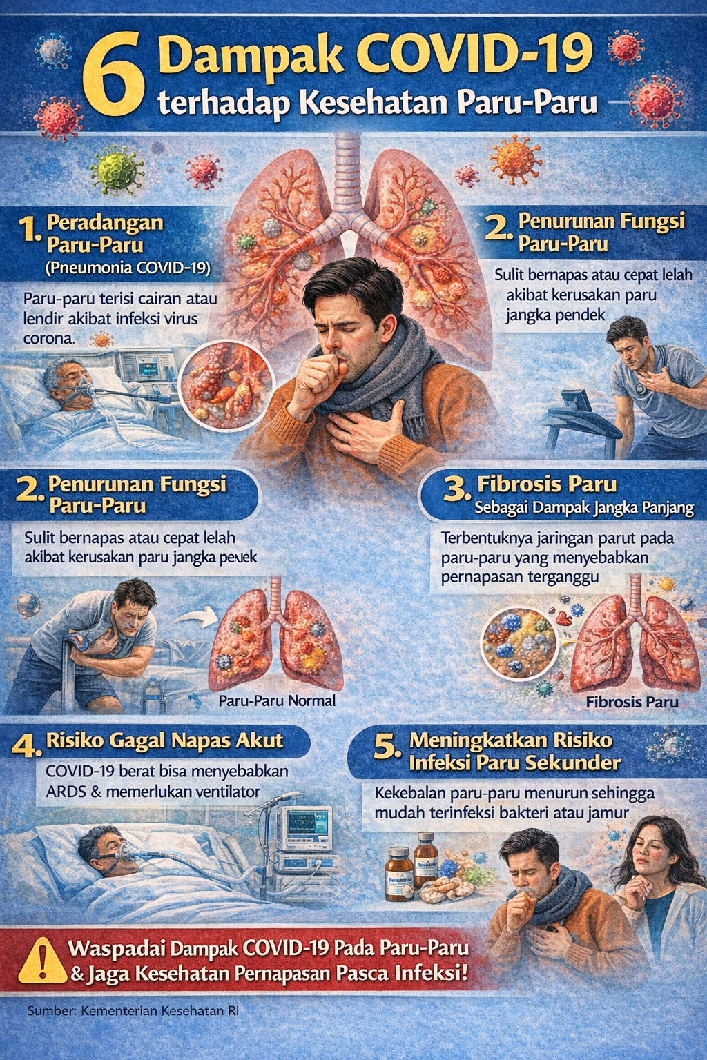 6 Dampak COVID-19 terhadap Kesehatan Paru-Paru