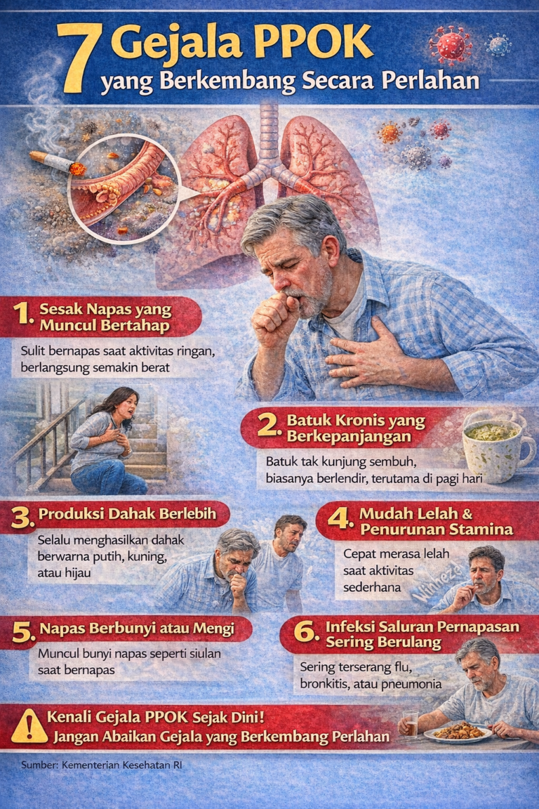 7 Gejala PPOK yang Berkembang Secara Perlahan