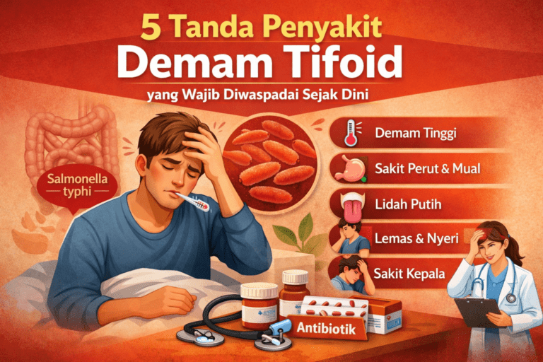 5 Tanda Penyakit Demam Tifoid yang Wajib Diwaspadai Sejak Dini