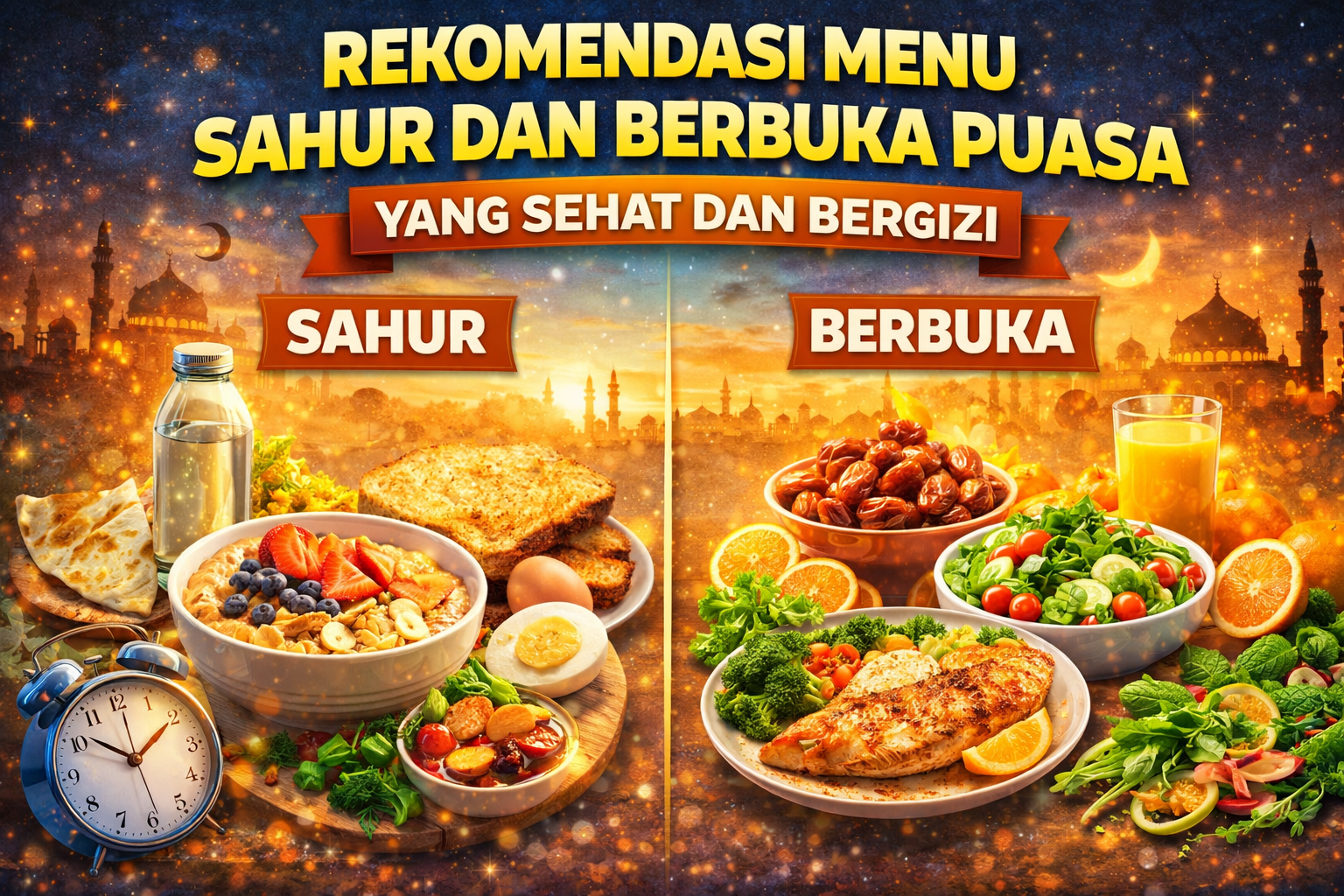 Rekomendasi Menu Sahur dan Berbuka Puasa yang Sehat dan Bergizi tahun 2026