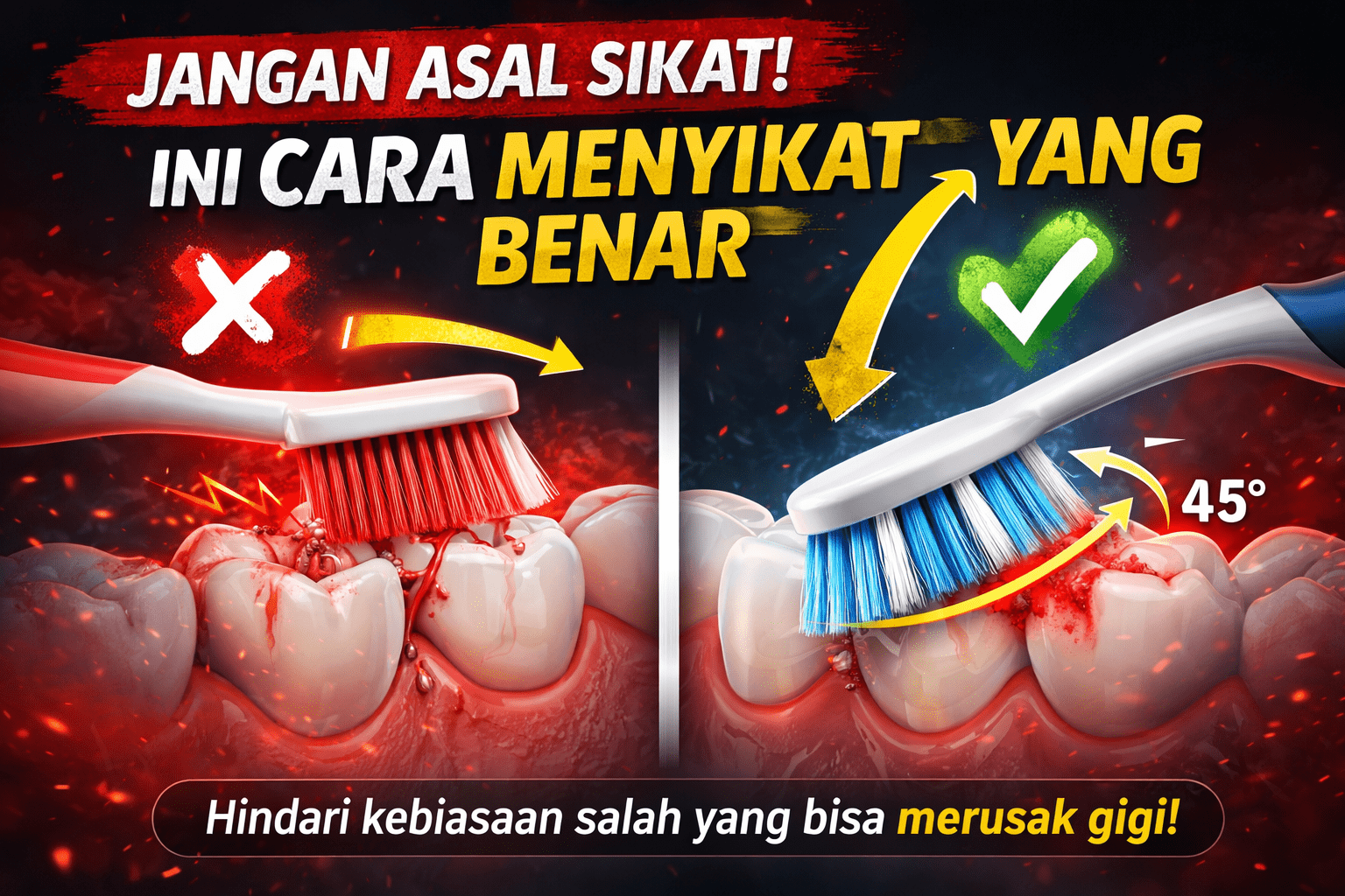 Jangan Asal Sikat! Ini Cara Sikat Gigi yang Benar dan Aman