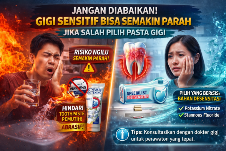 Jangan Diabaikan! Gigi Sensitif Bisa Semakin Parah Jika 4 Kesalahan Pilih Pasta Gigi
