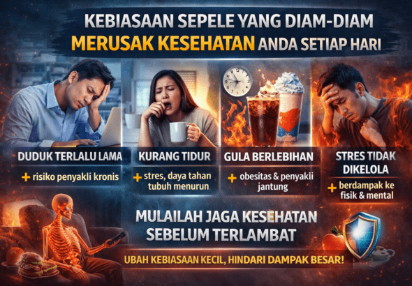 6 Kebiasaan Sepele yang Diam-Diam Merusak Kesehatan Anda Setiap Hari