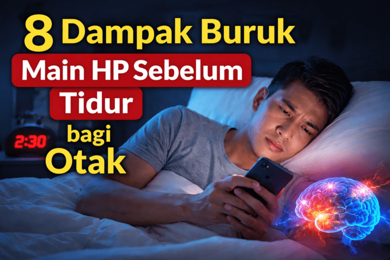8 Dampak Buruk Main HP Sebelum Tidur bagi Otak yang Perlu Diwaspadai