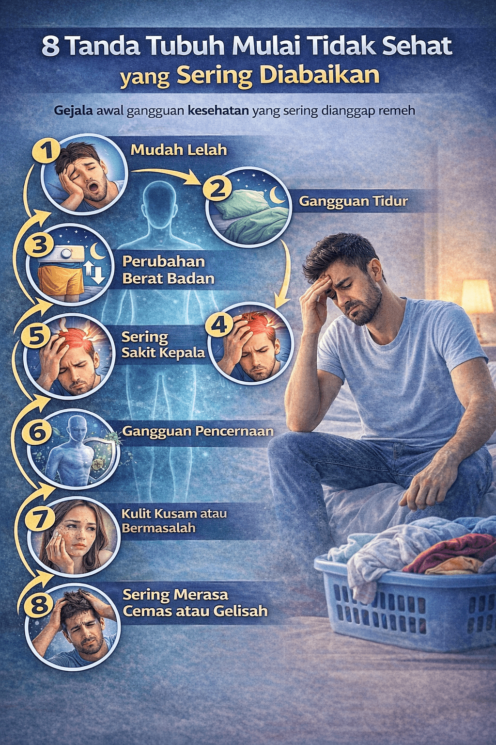 8 Tanda Tubuh Mulai Tidak Sehat yang Sering Diabaikan