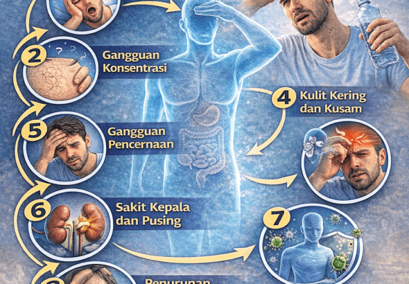 Tubuh Kekurangan Air Ini Dampaknya bagi Kesehatan
