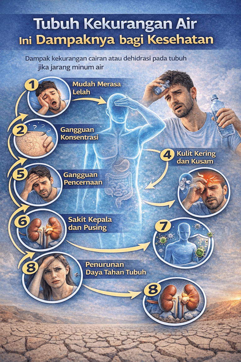Tubuh Kekurangan Air Ini Dampaknya bagi Kesehatan