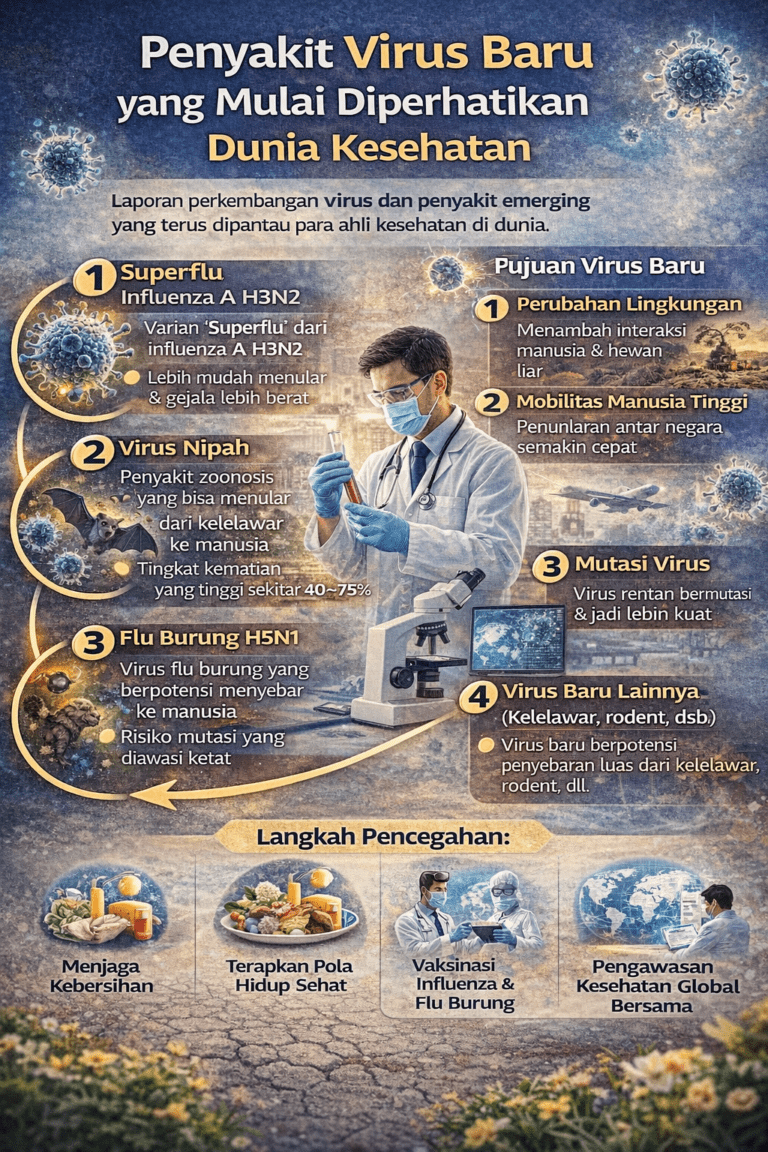 Penyakit Virus Baru yang Mulai Diperhatikan Dunia Kesehatan