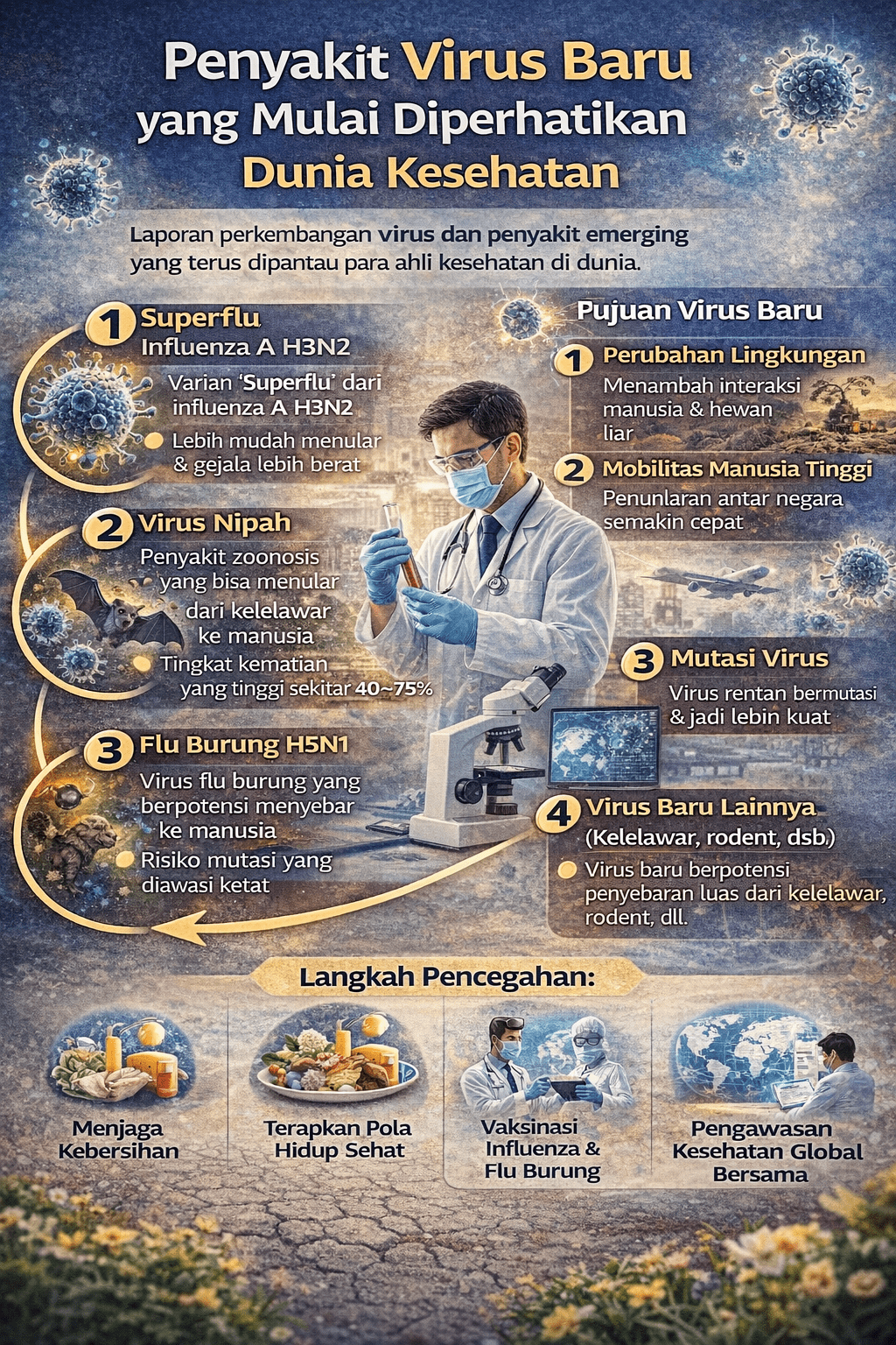 Penyakit Virus Baru yang Mulai Diperhatikan Dunia Kesehatan