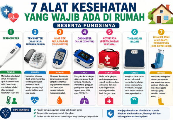 7 Alat Kesehatan yang Wajib Ada di Rumah dan Fungsinya