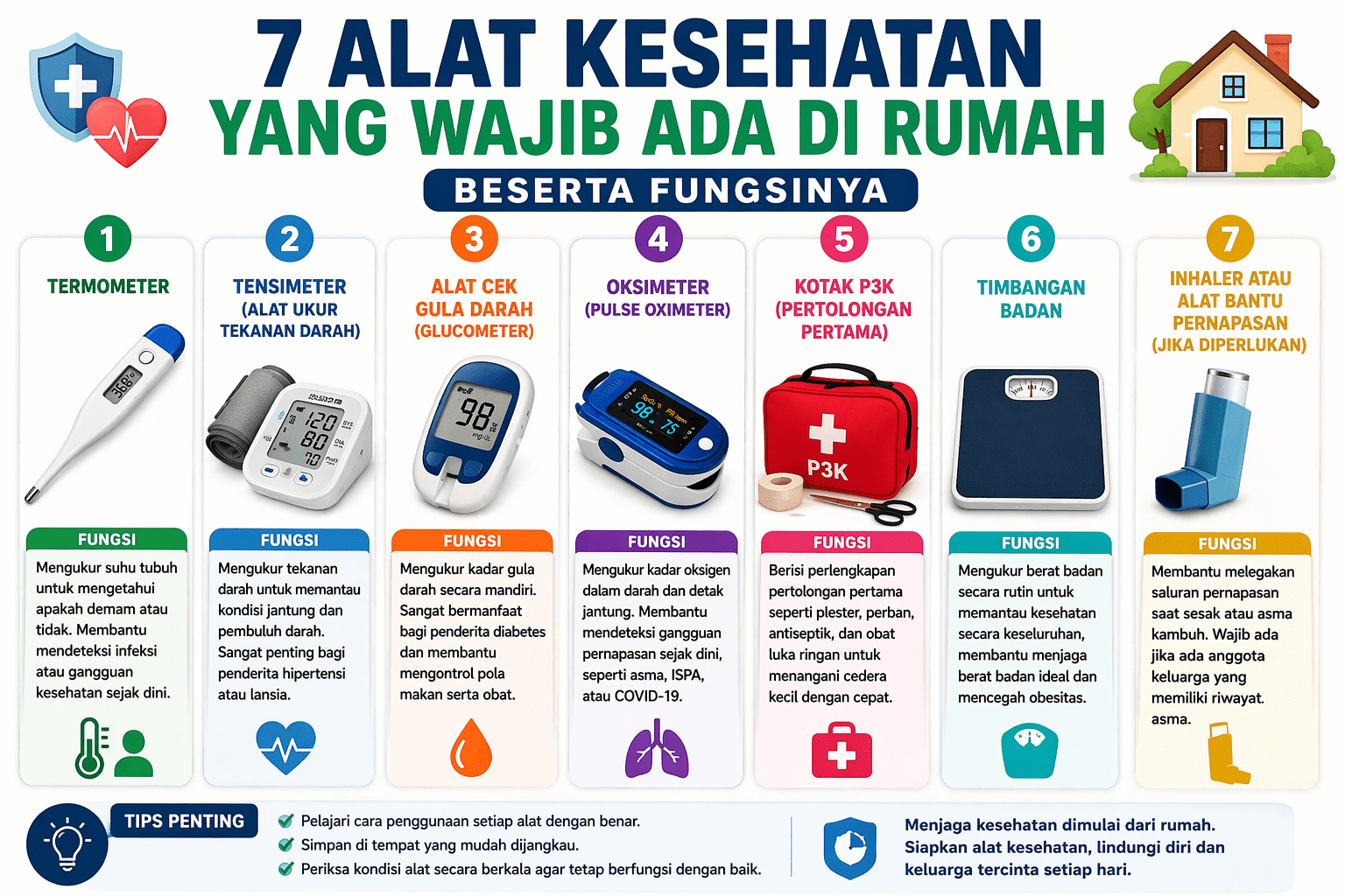 7 Alat Kesehatan yang Wajib Ada di Rumah dan Fungsinya