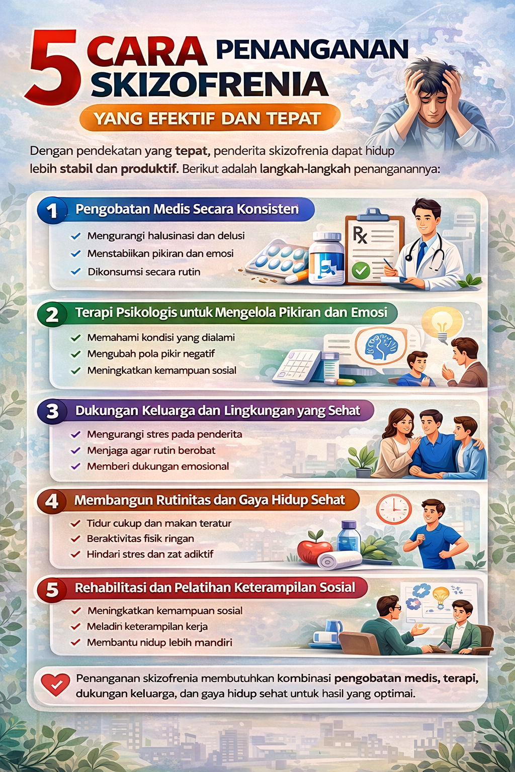 5 Cara Penanganan Skizofrenia yang Efektif dan Tepat