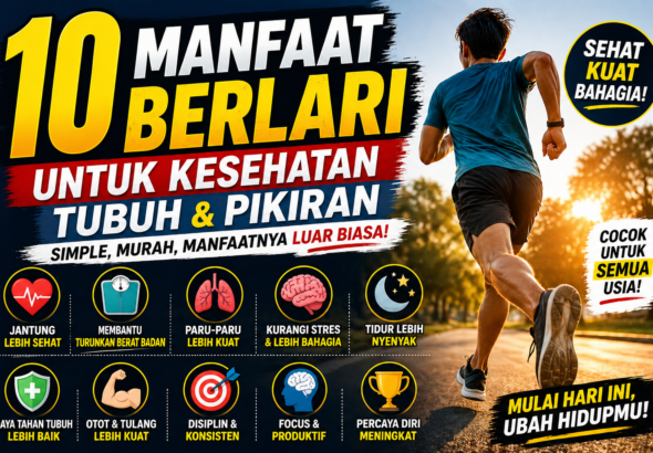 10 Manfaat Berlari untuk Kesehatan Tubuh dan Pikiran