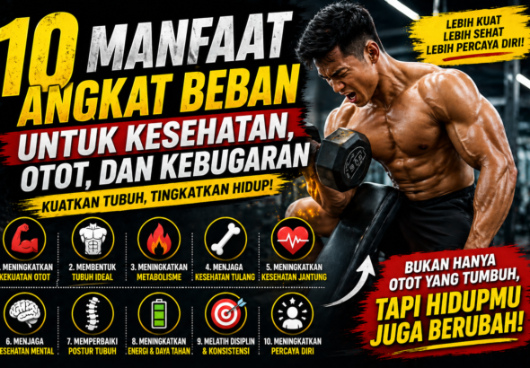 10 Manfaat Angkat Beban untuk Kesehatan, Otot, dan Kebugaran