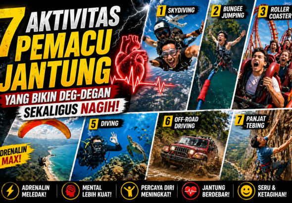 7 Aktivitas Pemacu Jantung yang Bikin Deg-degan Sekaligus Nagih!