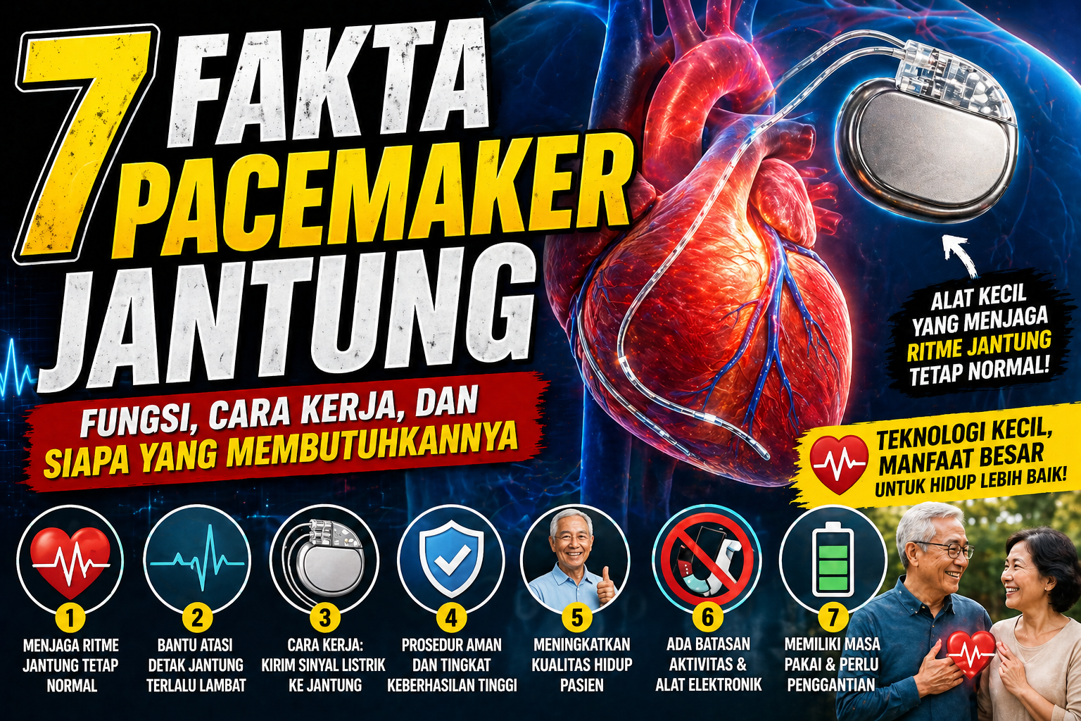 7 Fakta Pacemaker Jantung: Fungsi, Cara Kerja, dan Siapa yang Membutuhkannya