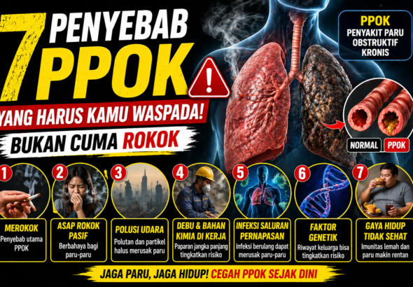 7 Penyebab Penyakit Paru Obstruktif Kronis yang Harus Kamu Waspadai, Bukan Cuma Rokok